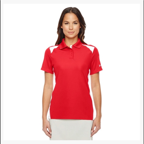 Under Armour Tops - Under Armour Women's Red Polo Shirt